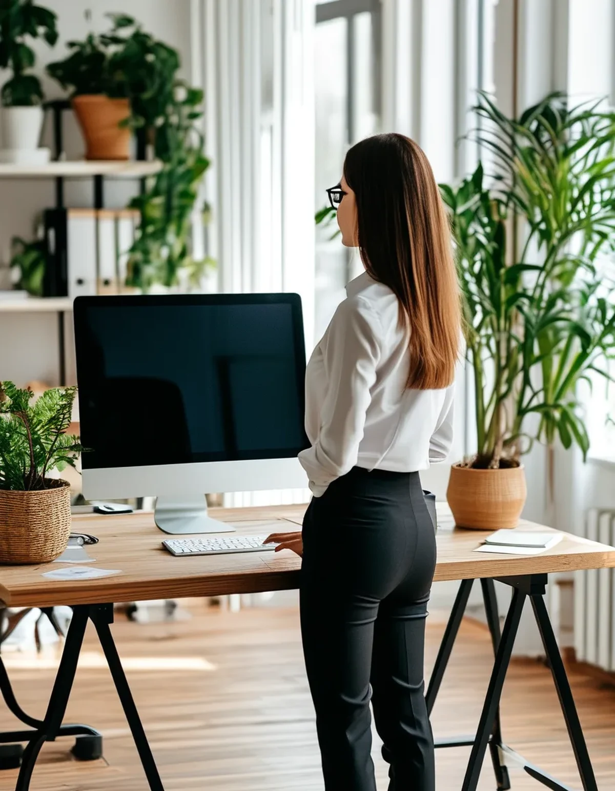 The Monitor Height Mistake That's Quietly Straining a Tall Employee's Neck All Day