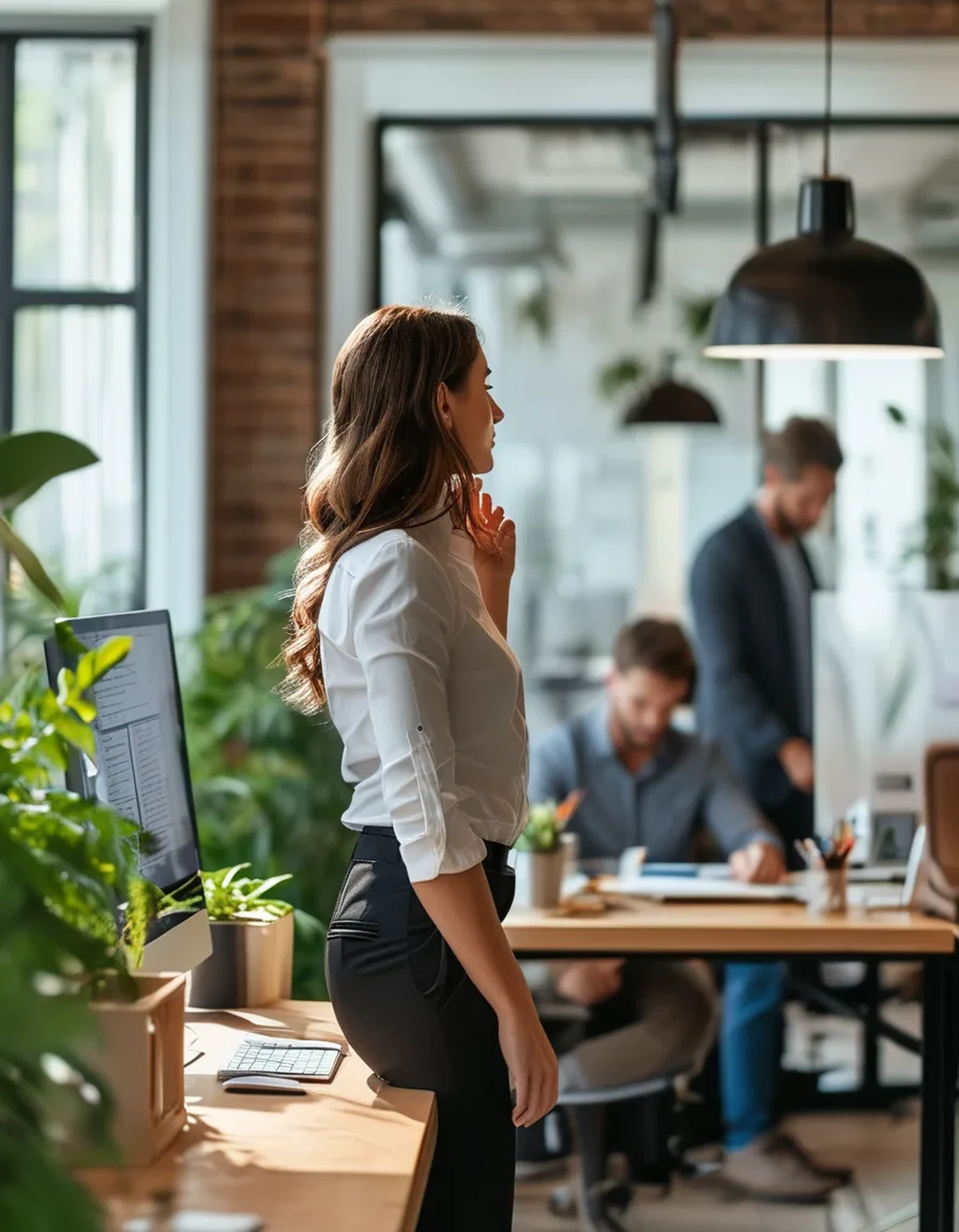 The Monitor Height Mistake That's Quietly Straining a Tall Employee's Neck All Day