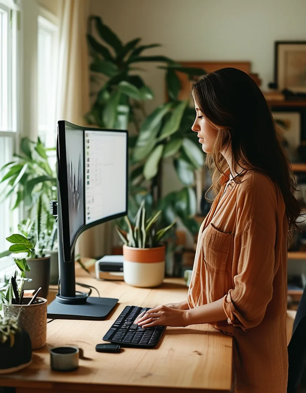 Why Standard Monitor Arms Run Out of Height for Tall Desk Workers